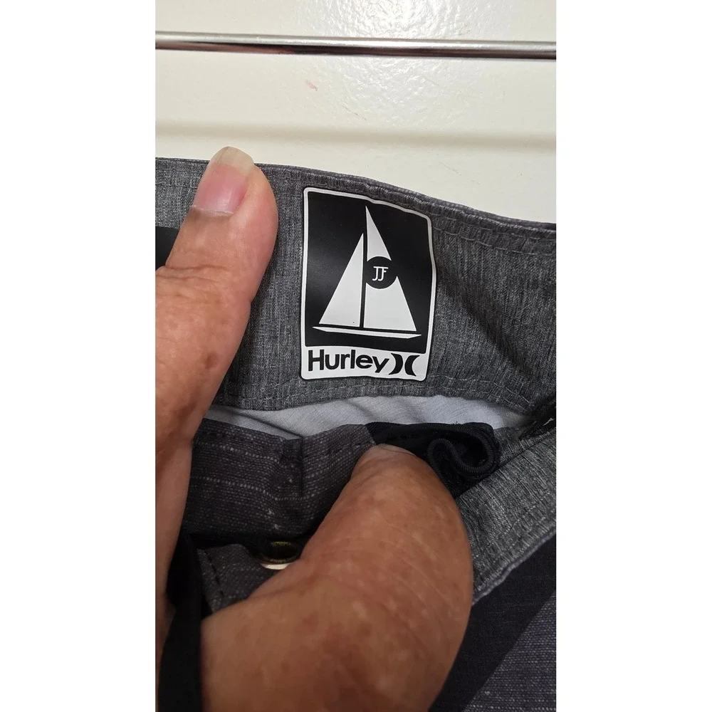 Hurley Board Shorts Mens 36 Grey Phantom JJF John John Florence Surf Swim